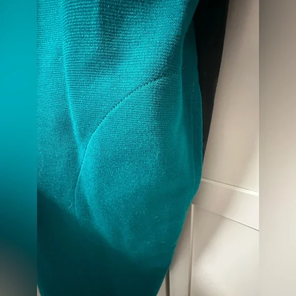 NWT Vintage Leslie Fay Colorblock Dress with Gold Button Accents - Picture 8 of 11